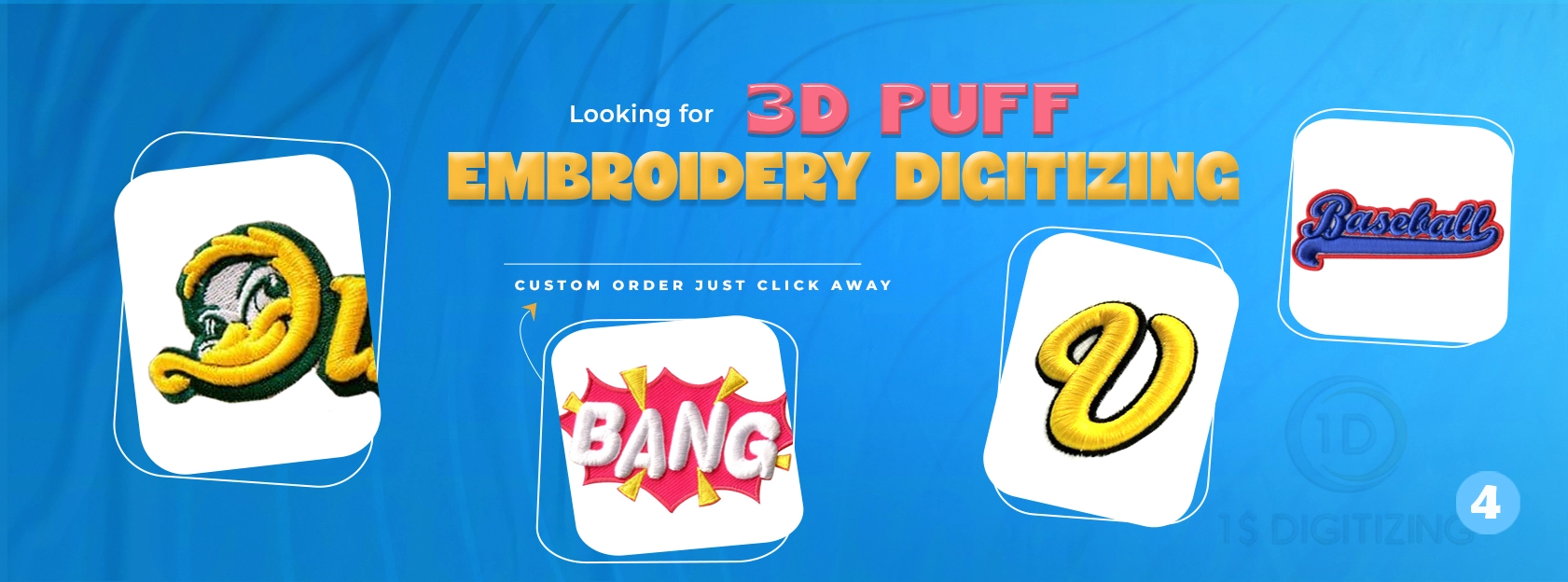 3D Puff Embroidery Digitizing — Bold Raised Designs for Caps & Apparel