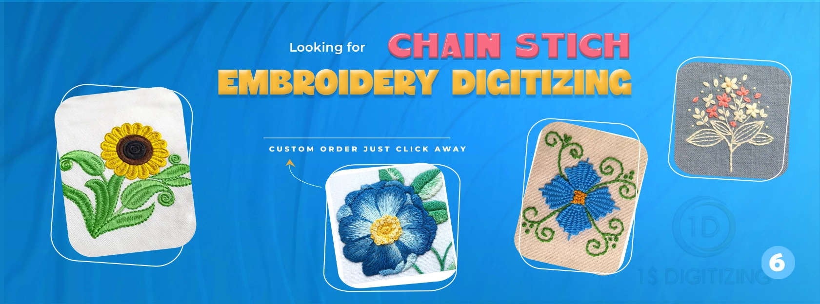 Chain Stitch Embroidery Digitizing — Classic Style, Expert Execution