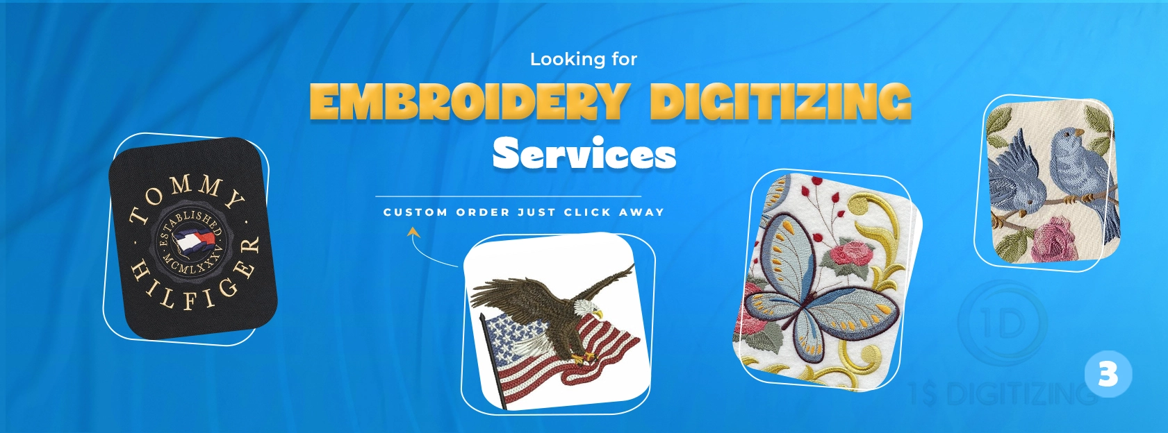 Professional Embroidery Digitizing — Starting at $1